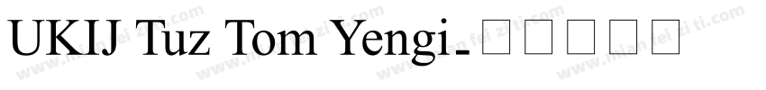 UKIJ Tuz Tom Yengi字体转换